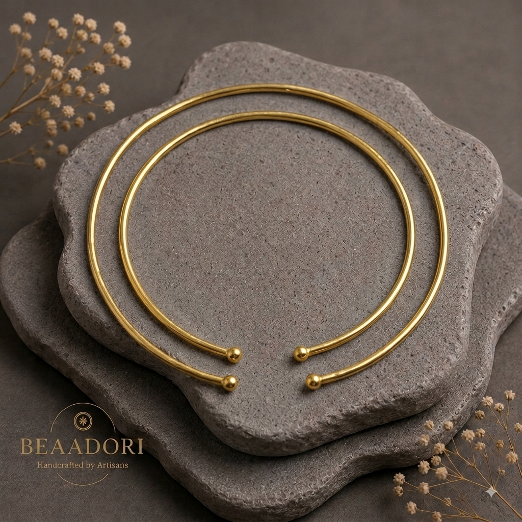 Aurelia Double Arc Brass Choker