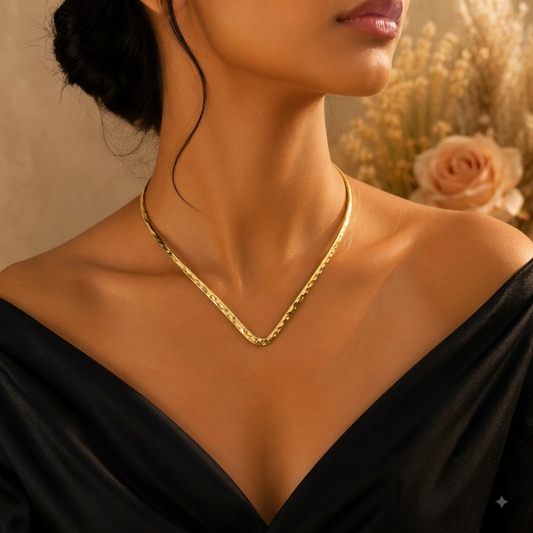 Aurelia V Brass Choker