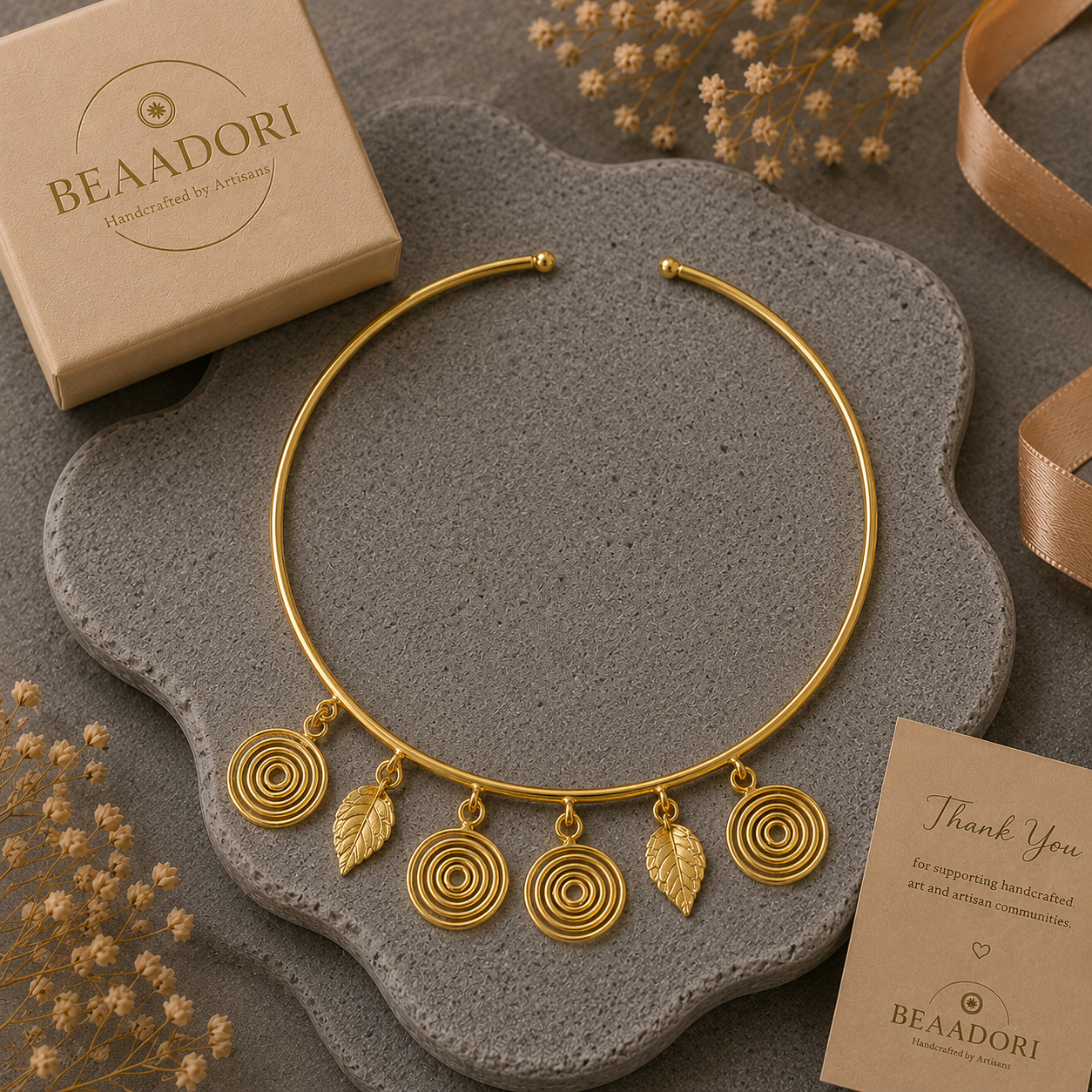 Vanya Charm Brass Anklet